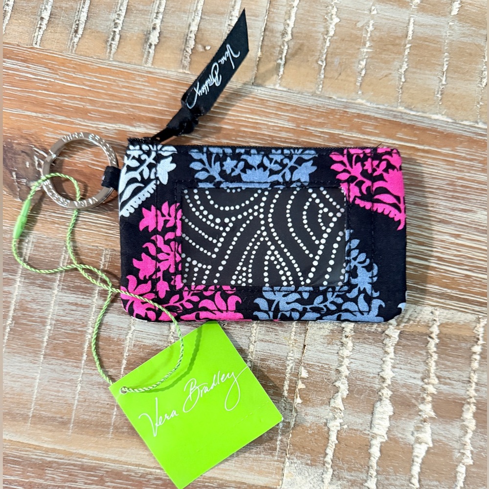 NWT Vera Bradley wallet ID card holder keychain